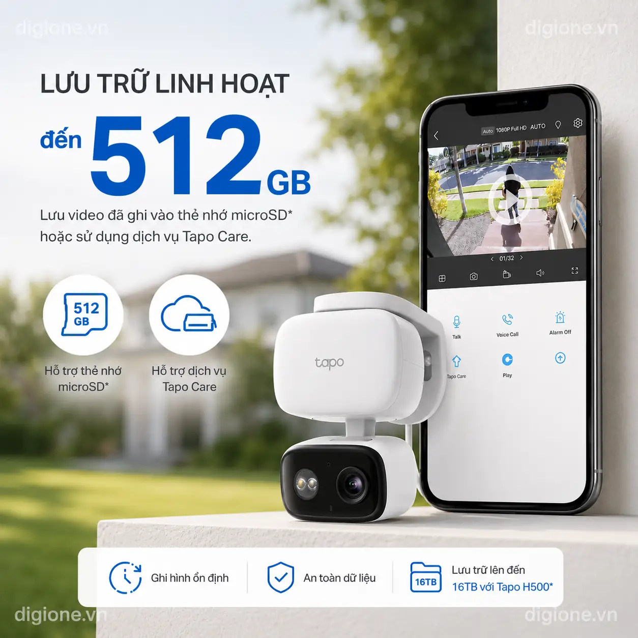 Camera TP-LINK TAPO C206 Wi-Fi 1080P Xoay Trong/Ngoài Nhà