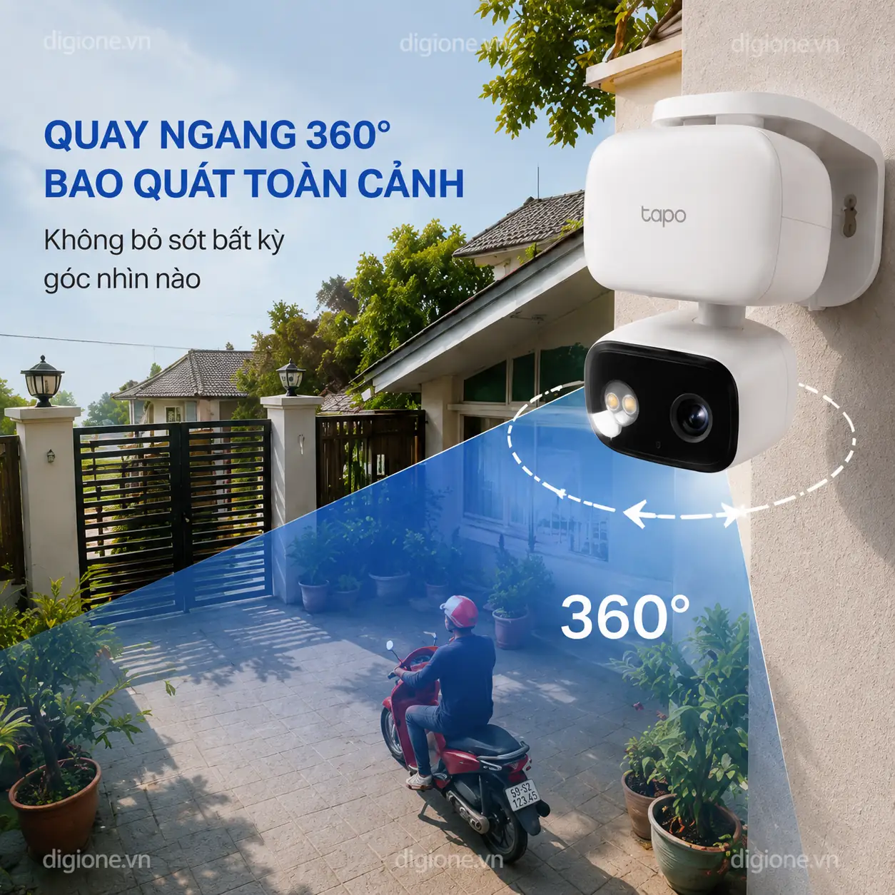 Camera TP-LINK TAPO C206 Wi-Fi 1080P Xoay Trong/Ngoài Nhà