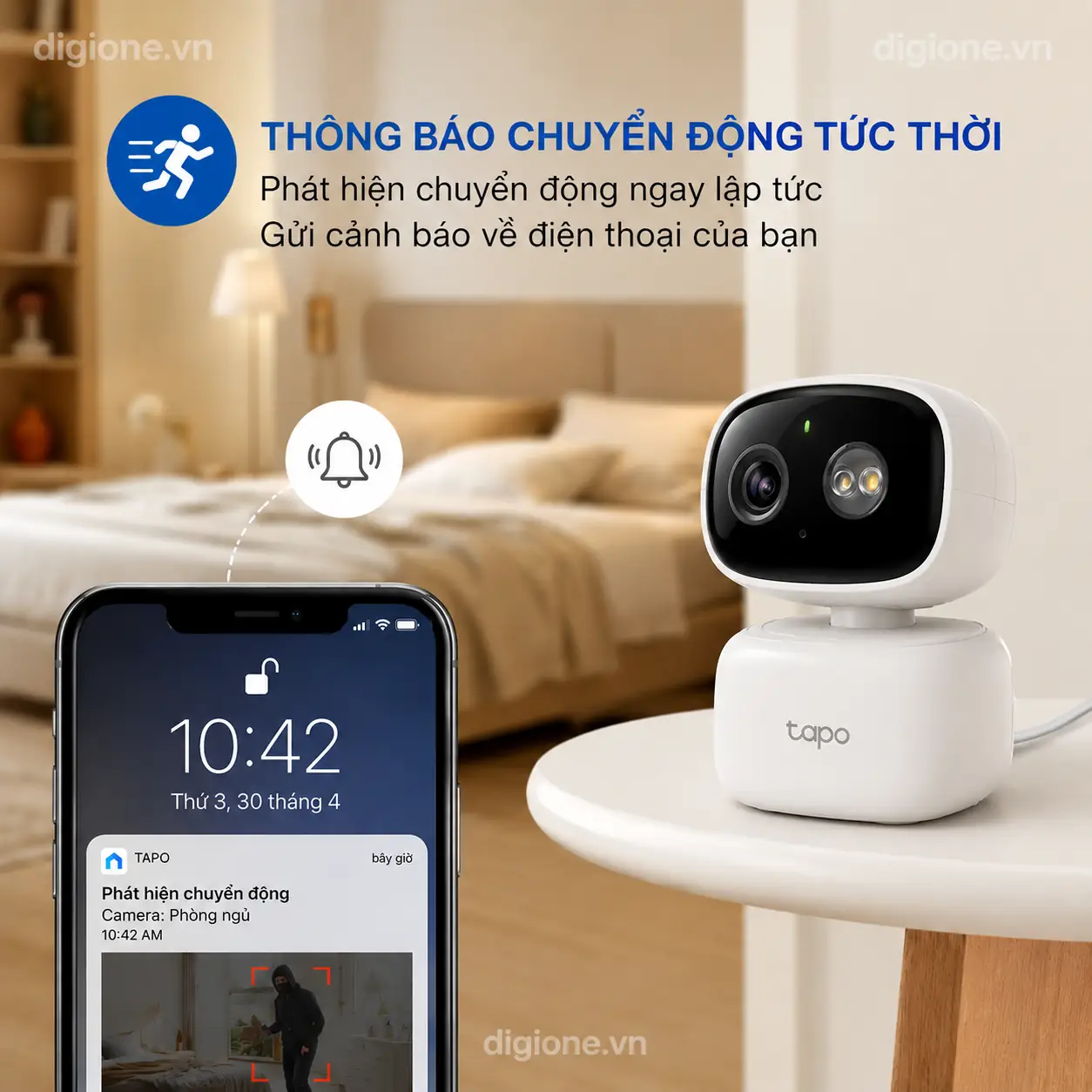 Camera TP-LINK TAPO C206 Wi-Fi 1080P Xoay Trong/Ngoài Nhà