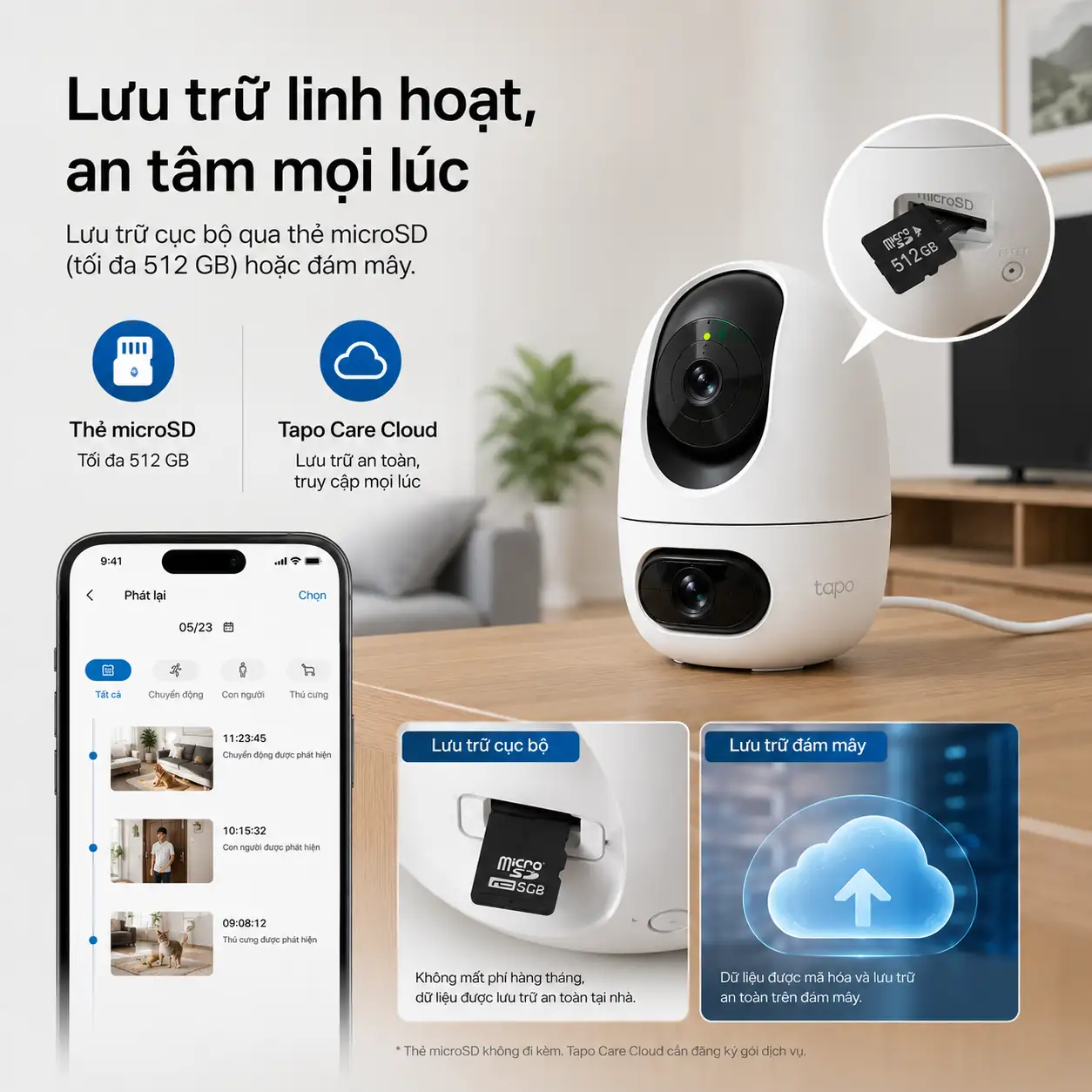 Camera TP-LINK TAPO C245D Dual Lens 2K Pan/Tilt Trong Nhà AI