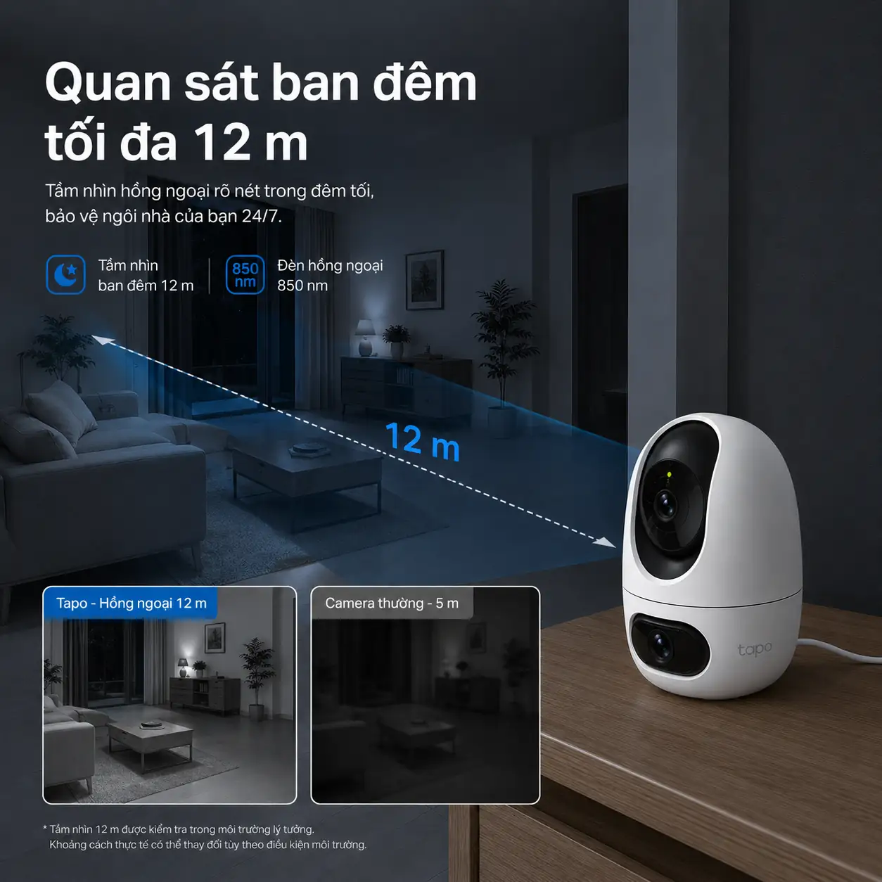 Camera TP-LINK TAPO C245D Dual Lens 2K Pan/Tilt Trong Nhà AI