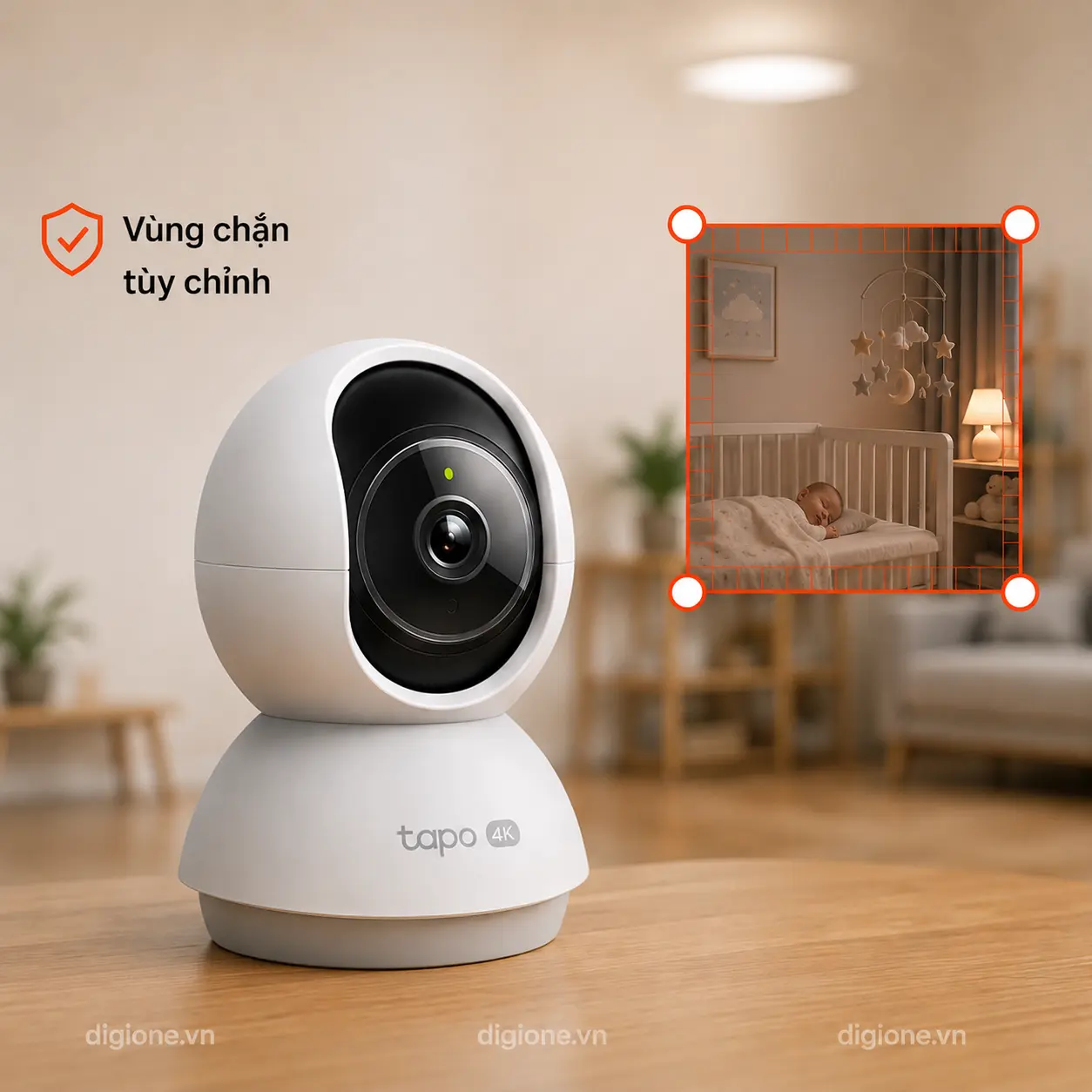 Camera TP-LINK TAPO C250 4K 8MP AI Pan/Tilt Trong Nhà