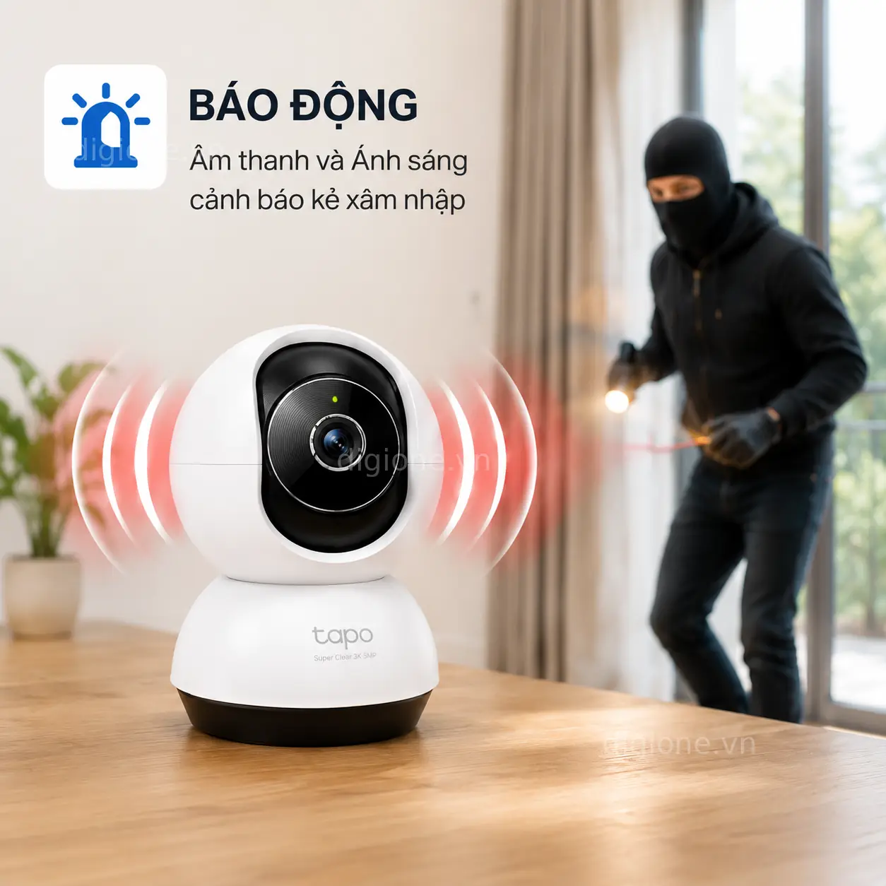 Camera TP-LINK TAPO TC74 AI Wi-Fi 3K Xoay 360° Trong Nhà