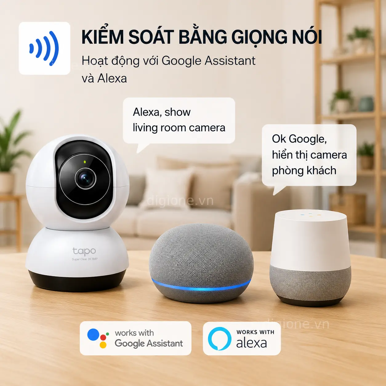 Camera TP-LINK TAPO TC74 AI Wi-Fi 3K Xoay 360° Trong Nhà
