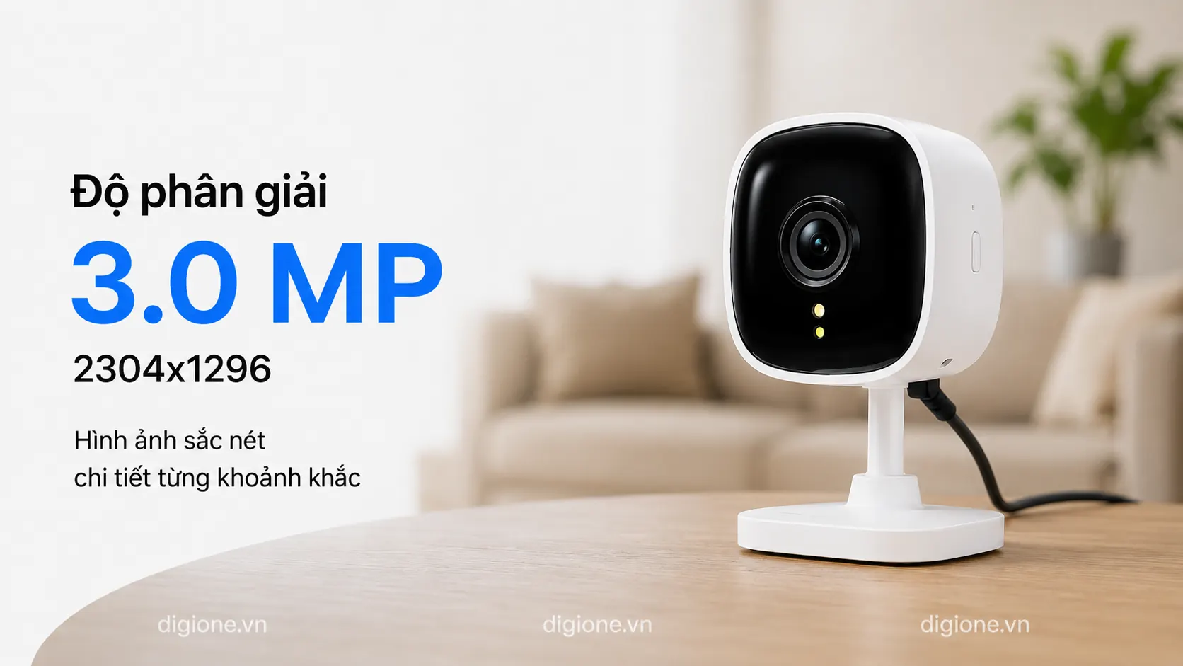 Camera Tapo C110 độ ph&acirc;n giải 3MP h&igrave;nh ảnh sắc n&eacute;t chuẩn Full HD