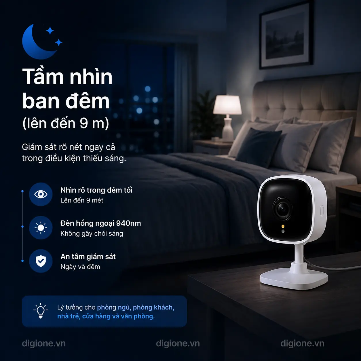 Camera TP-LINK TAPO C110 Wi-Fi 3MP Cố Định Trong Nhà