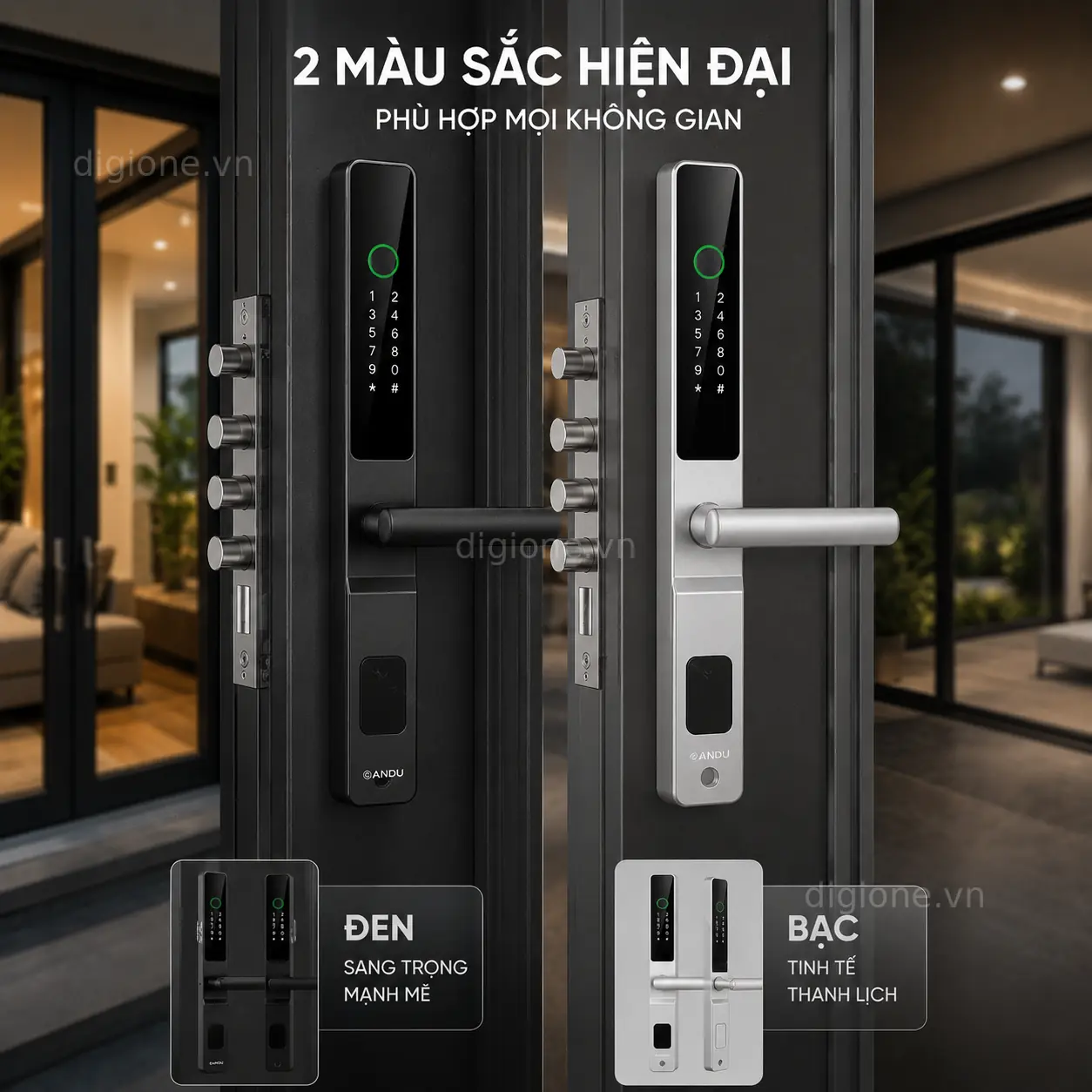 Khoá Cửa Thông Minh Andu A129 - Kết Nối App