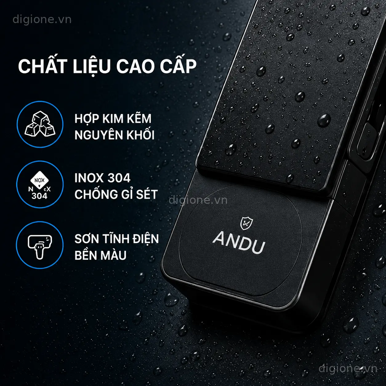 Khoá Cửa Cổng Andu A321 - Mở Khoá 2 Mặt Cao Cấp