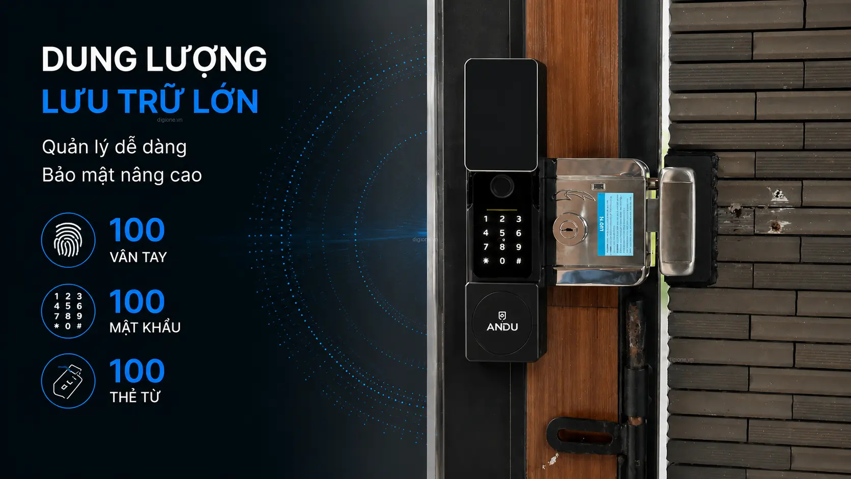 Kh&oacute;a cửa cổng sắt Andu A321 ứng dụng c&ocirc;ng nghệ h&agrave;ng kh&ocirc;ng chắc chắn chống ăn m&ograve;n
