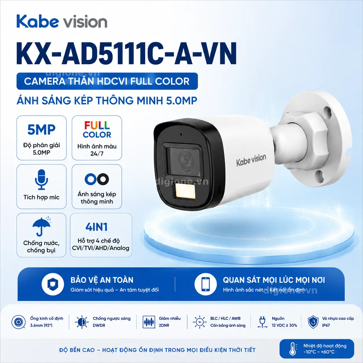 Camera Analog Kabevision KX-AD5111C-A 5MP
