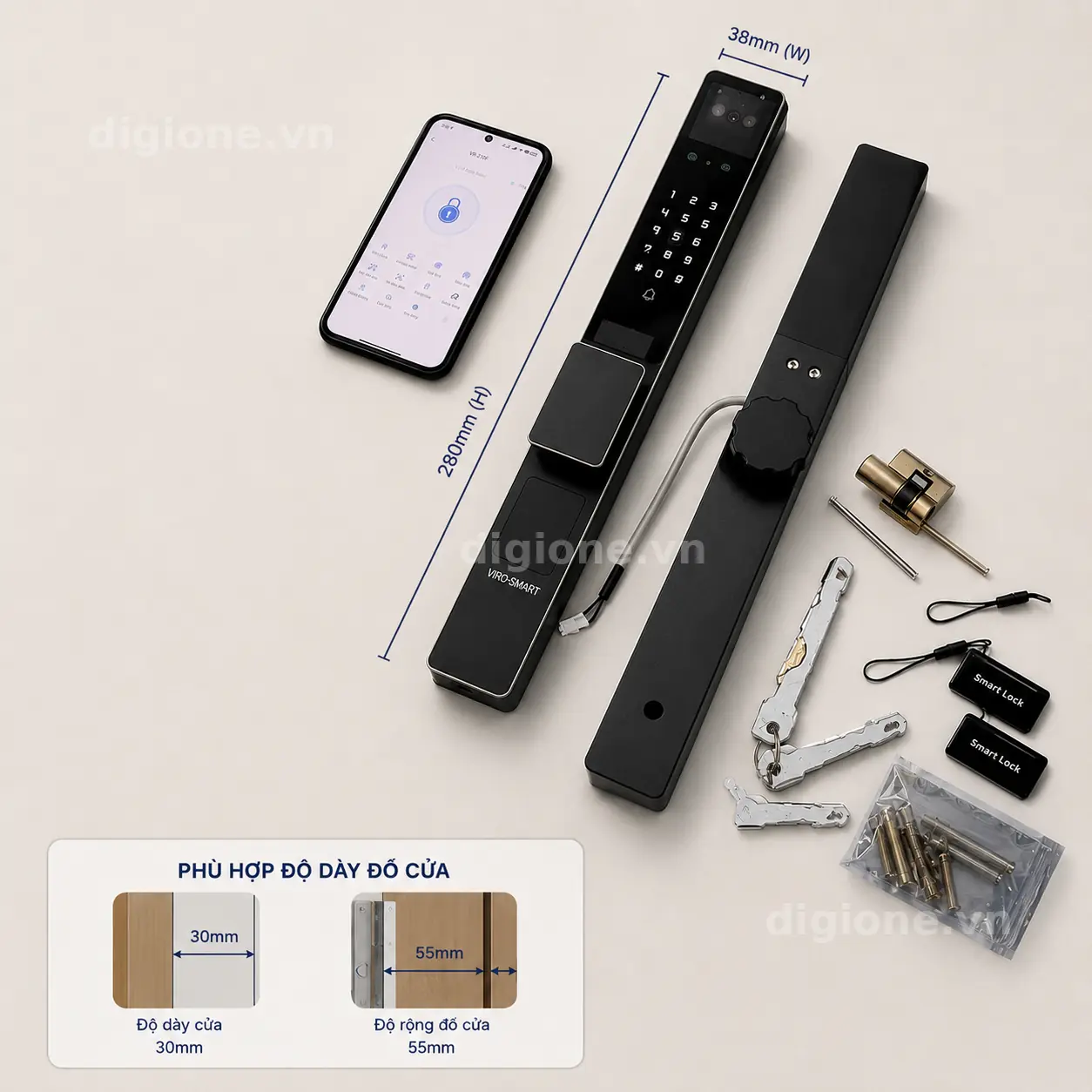 Khoá Cửa Thông Minh Viro VR-Z10F