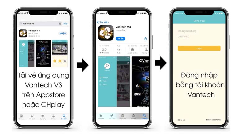Dễ dàng làm chủ và tùy chỉnh với ứng dụng Vantech-V3