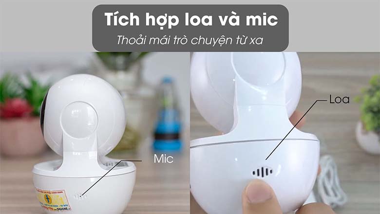 Tính năng đàm thoại 2 chiều, lọc nhiễu cho âm thanh rõ ràng
