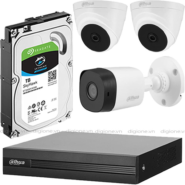 Bộ 3 Mắt Camera DAHUA 2.0mp