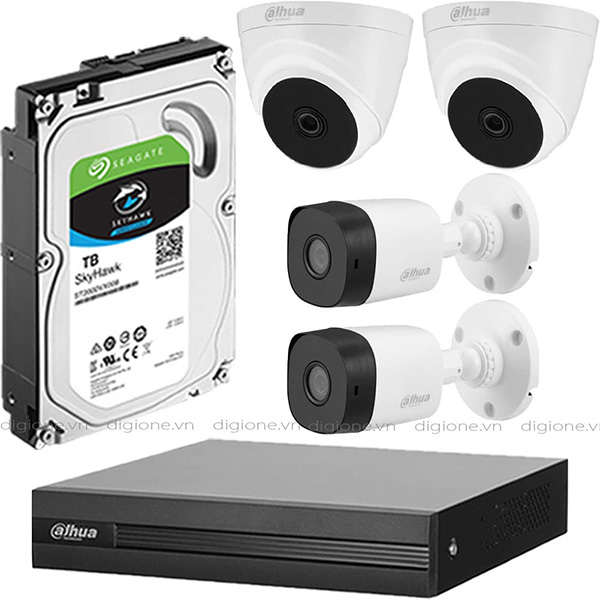 Bộ 4 Mắt Camera DAHUA 2.0mp
