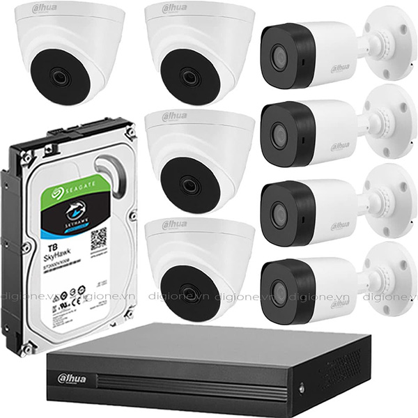 Bộ 8 Mắt Camera DAHUA 2.0mp
