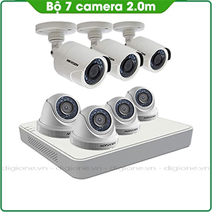 Bộ 7 Mắt Camera HIKVISION 2.0mp