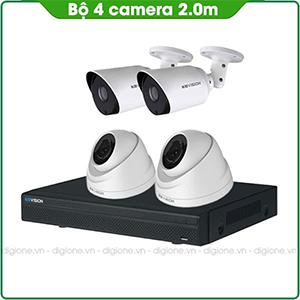 Bộ 4 Mắt Camera KBVISION 2.0mp