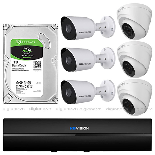Bộ 6 Mắt Camera KBVISION 2.0mp