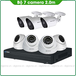 Bộ 7 Mắt Camera KBVISION 2.0mp