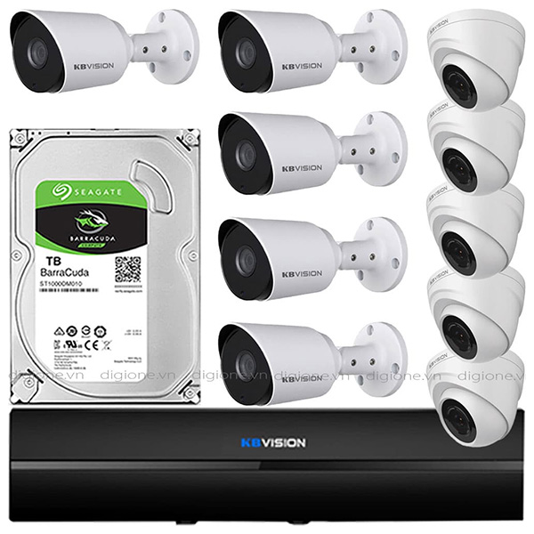 Bộ 10 Mắt Camera KBVISION 2.0mp