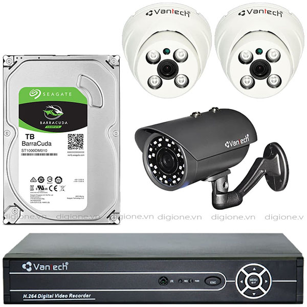 Bộ 3 Mắt Camera VANTECH 2.0mp