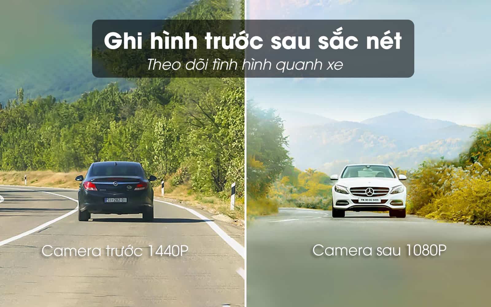 70mai a400 ghi hình trước và sau