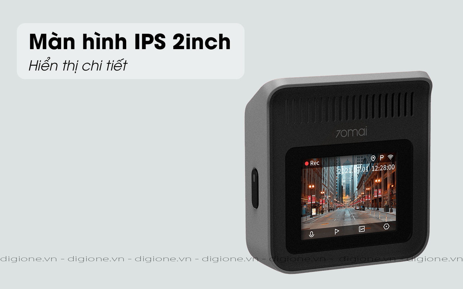 70mai a400 màn hình 2 inch