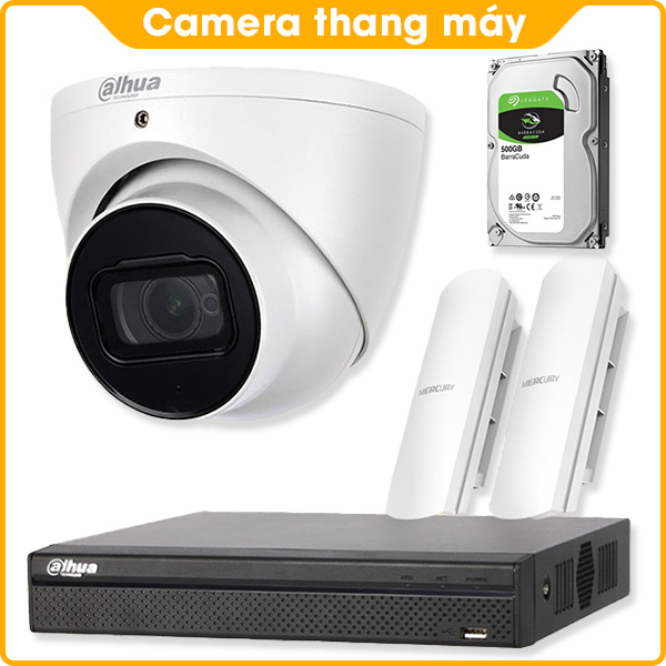 Combo Camera Thang Máy Dahua 2.0MP - Thu Tiếng, Kèm Đầu Ghi