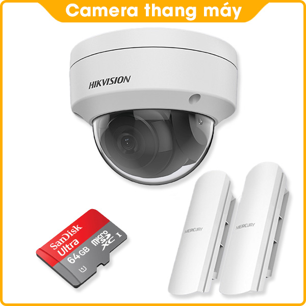Combo Camera Thang Máy Hikvision 4.0MP - Có Âm Thanh
