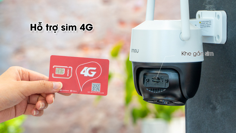 Camera IP 4G Dùng Sim iMou S21FTP Cuiser 2mp - Tích hợp sim 4g 