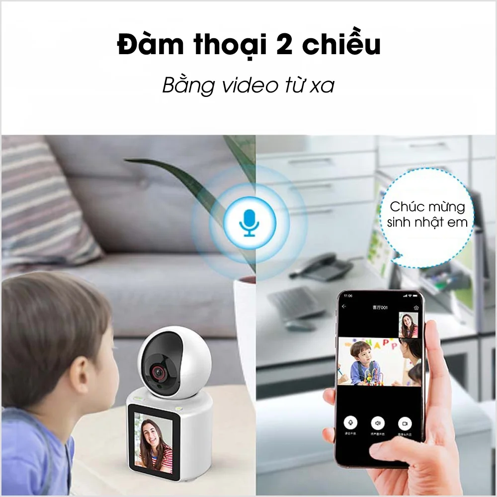 Camera YooSee DP06S-C31 1080p - gọi điện trực tiếp (app-iCSee)