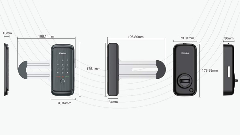 khoa-kaadas-r8-5gl-kich-thuoc