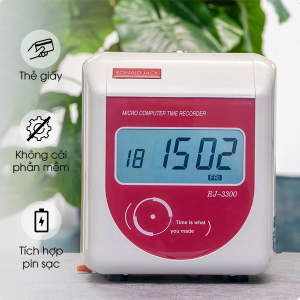 Máy Chấm Công Thẻ Giấy Ronald Jack RJ3300N