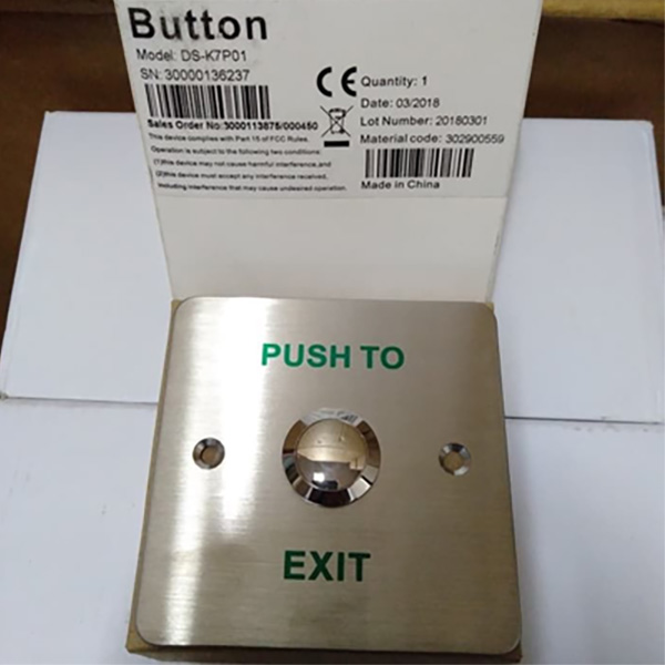 Nút Exit Kim loại Hikvision DS-K7P01
