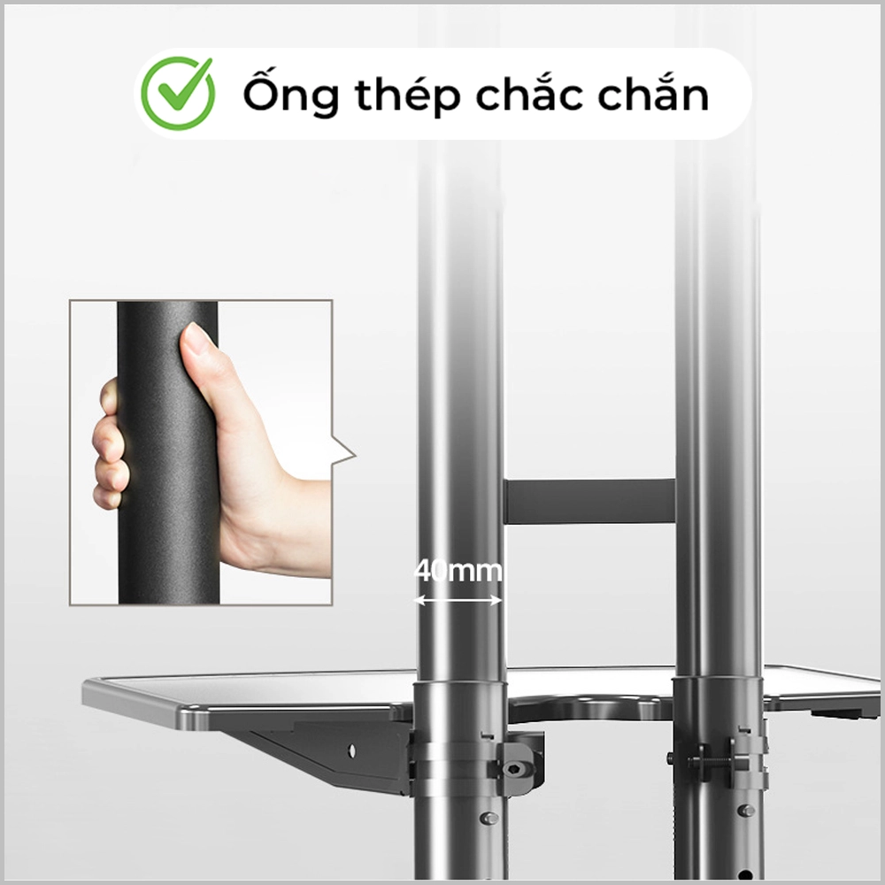 Giá treo tivi di động NB AVA1500-60-1P - Bản cao cấp nhất 2024