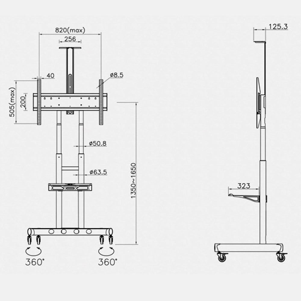 Giá Treo Tivi Di Động Ava1800 40"- 90" Hàng Nhập Khẩu