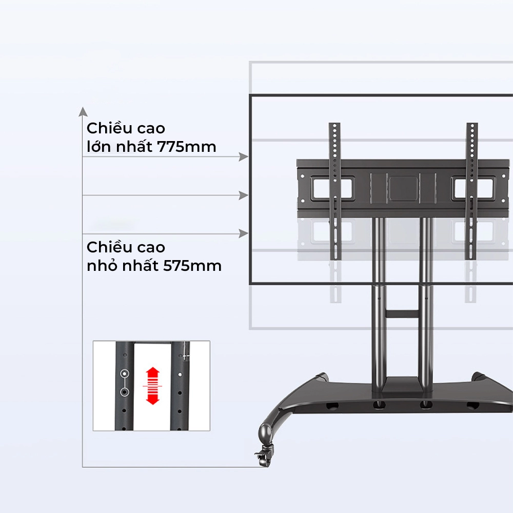Giá Treo Tivi Hội Nghị Di Động Ava50 32"- 75" Hàng Nhập Khẩu