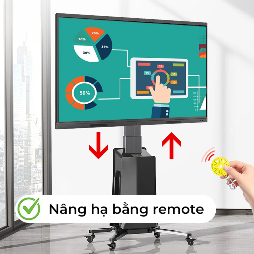 Giá Treo Tivi Di Động NB-TW85 55"- 85" Hàng Nhập Khẩu