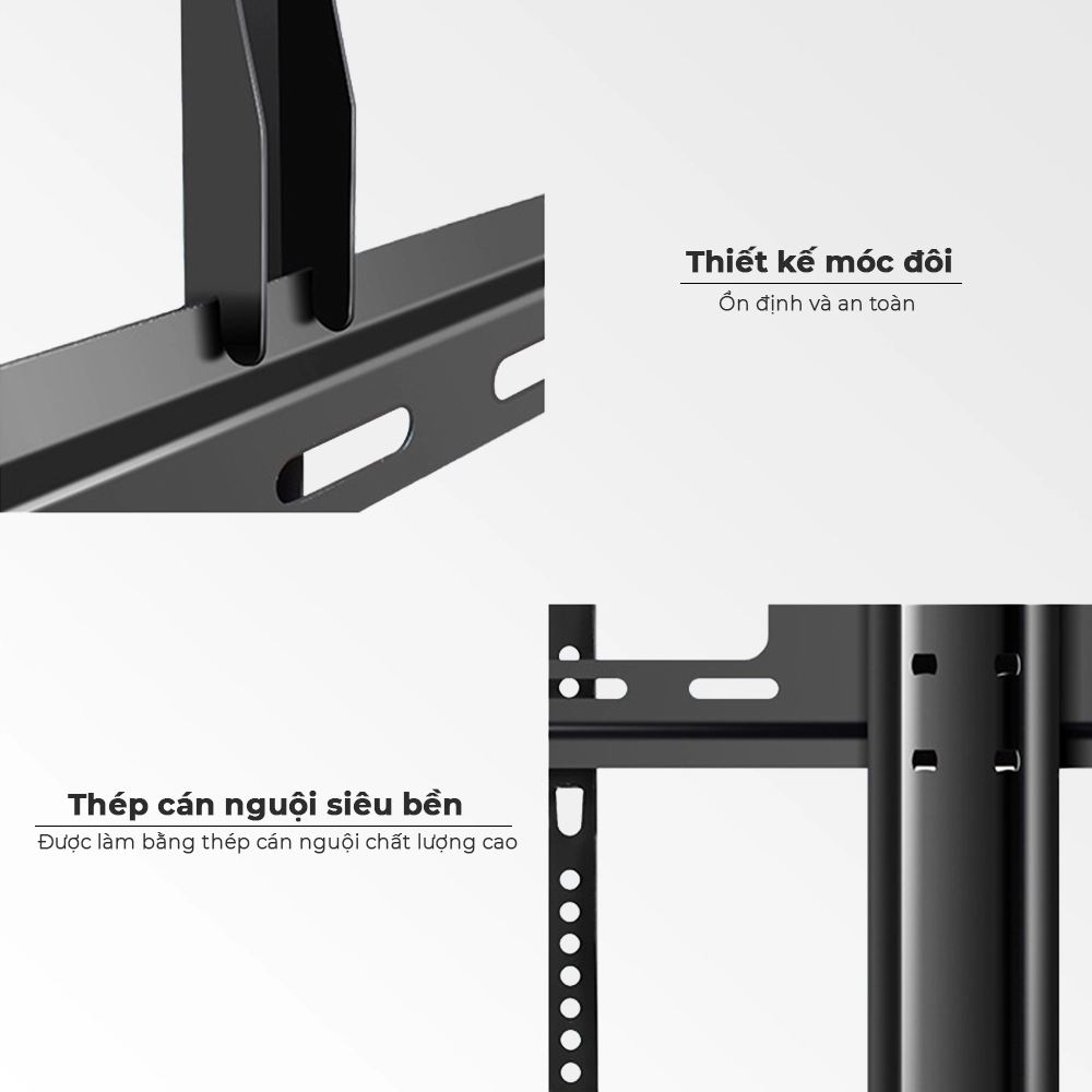 Giá Đỡ Tivi Để Bàn 32" - 55" - Kính cường lực (1 cột)