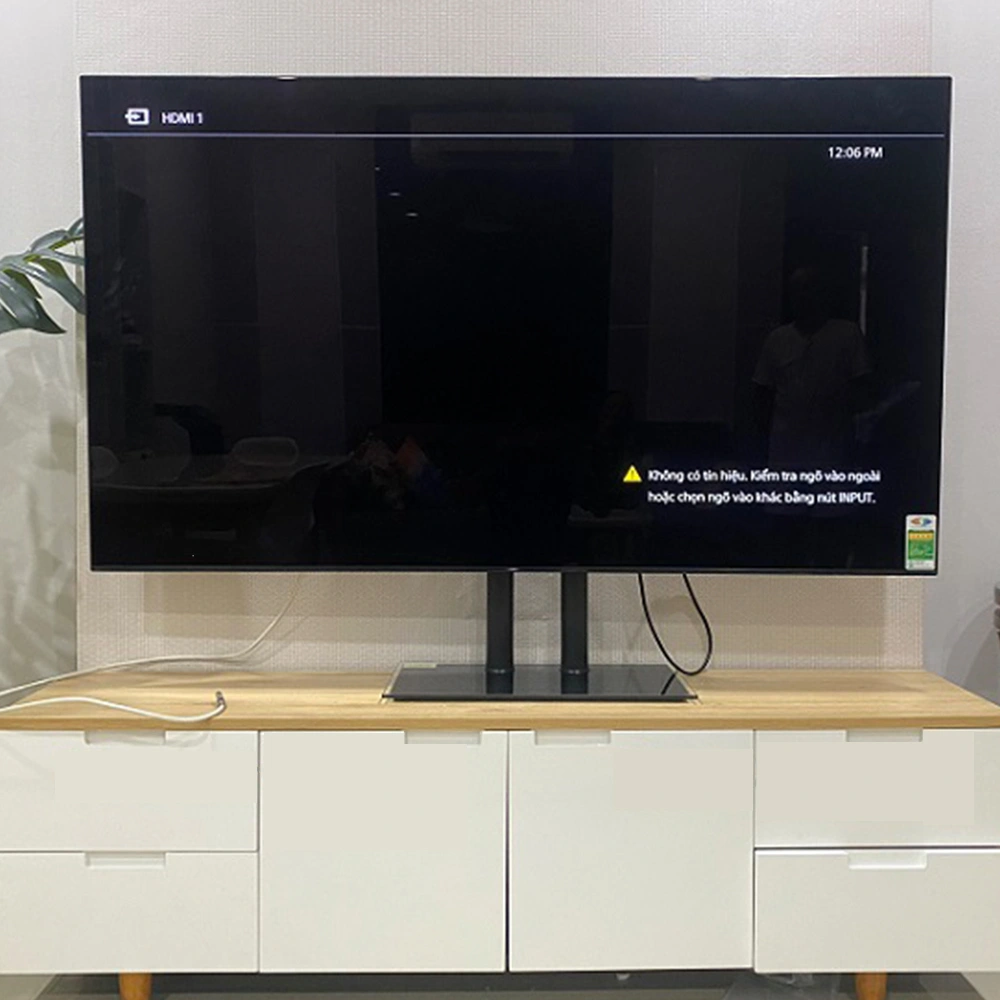 Giá Đỡ Tivi Để Bàn 37" - 75" - Kính cường lực (2 cột)