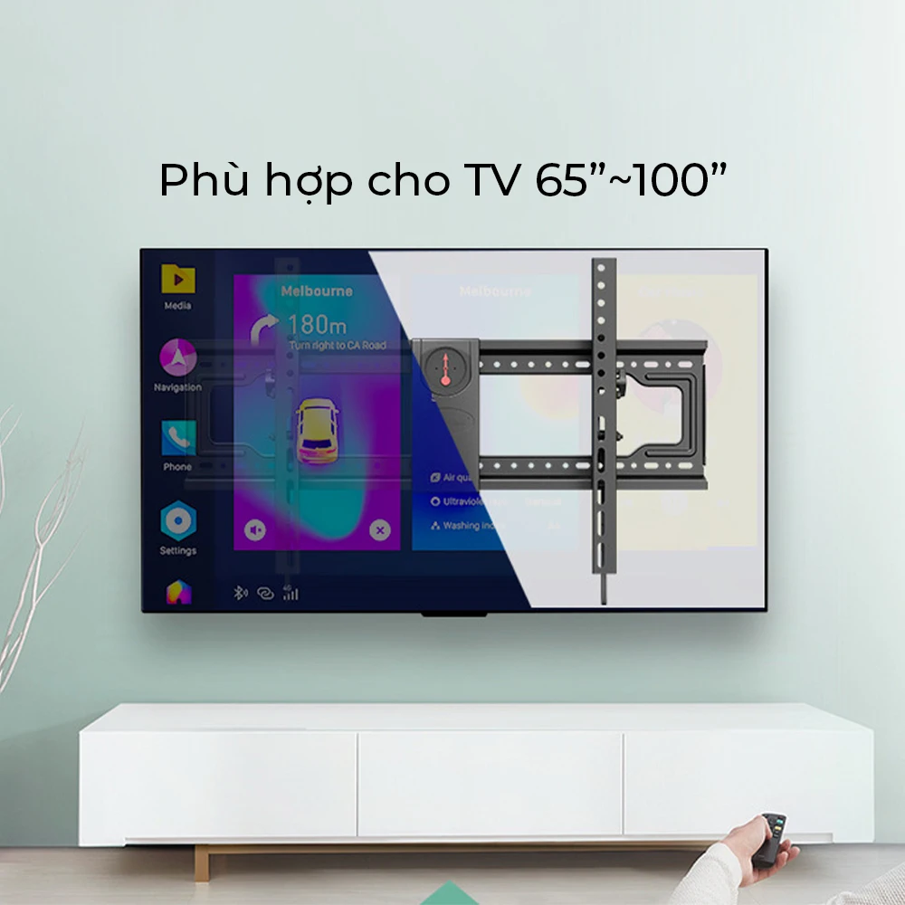 Giá Treo Tivi Nghiêng Gật Gù NB-DF90T 60" - 100" Hàng Nhập Khẩu