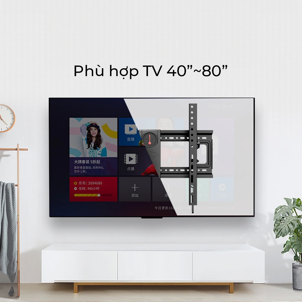 Giá Treo Tivi Nghiêng Gật Gù NB- C70T 40" - 80" Hàng Nhập Khẩu