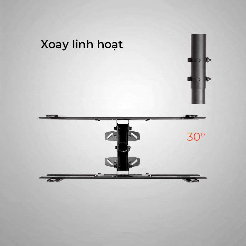 Giá Treo Tivi Thả Trần 2 Màn Hình 32"- 55"