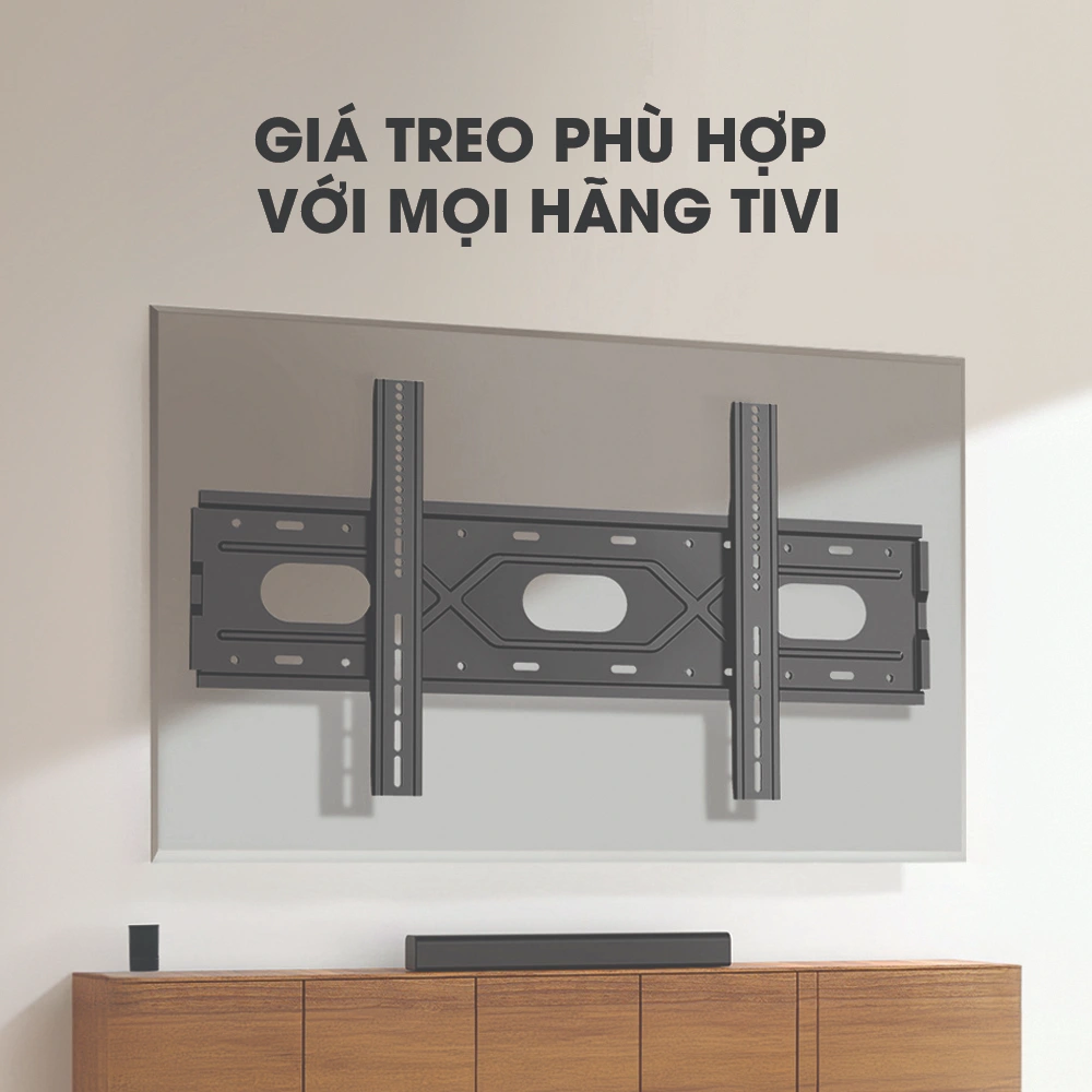Giá Treo Tivi Thẳng Sát Tường B88 45" - 90"