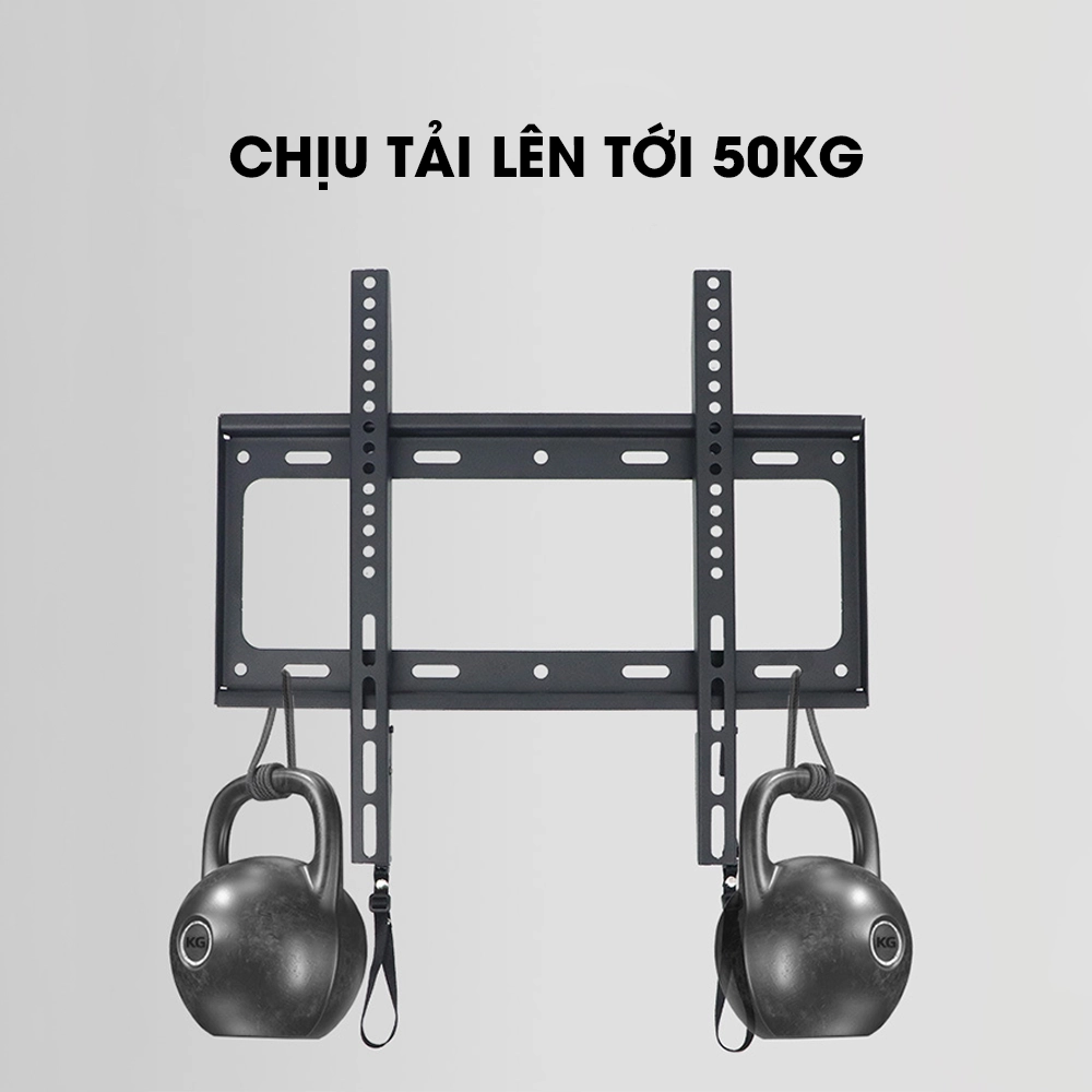 Giá Treo Tivi Phẳng Sát Tường DK75 50" - 75" - Loại thép dày