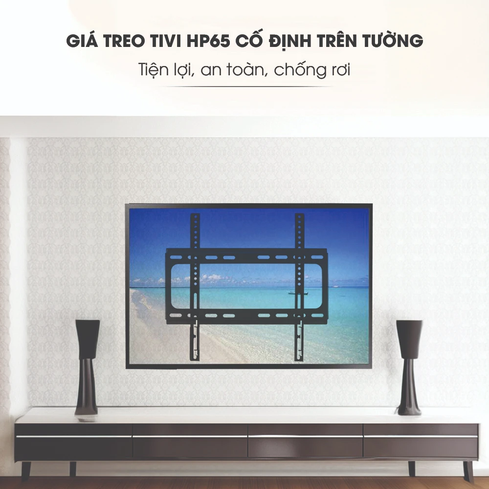 Giá Treo Tivi Phẳng sát Tường HP65 40" - 65"
