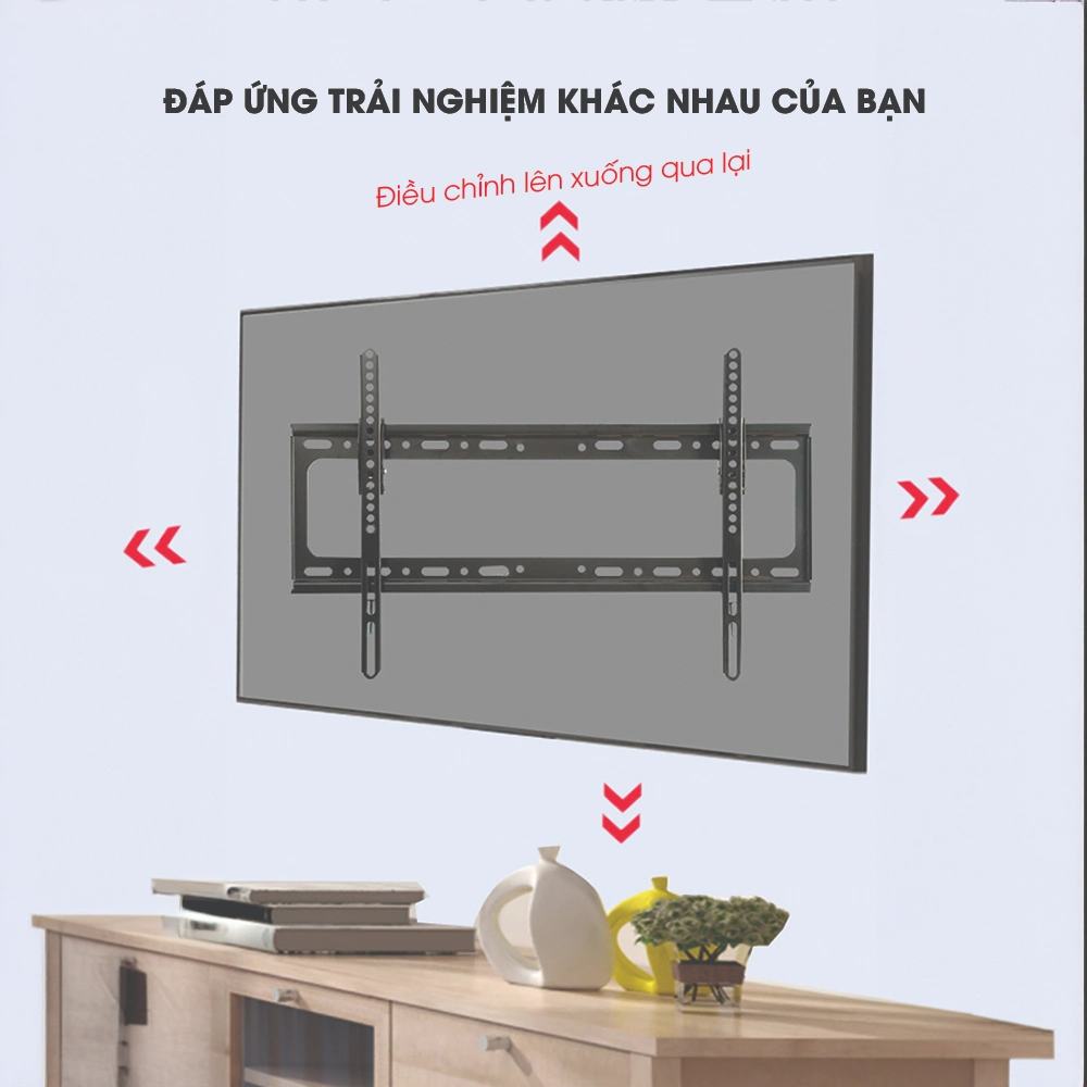 Giá Treo Tivi Phẳng sát Tường HP65 40" - 65"