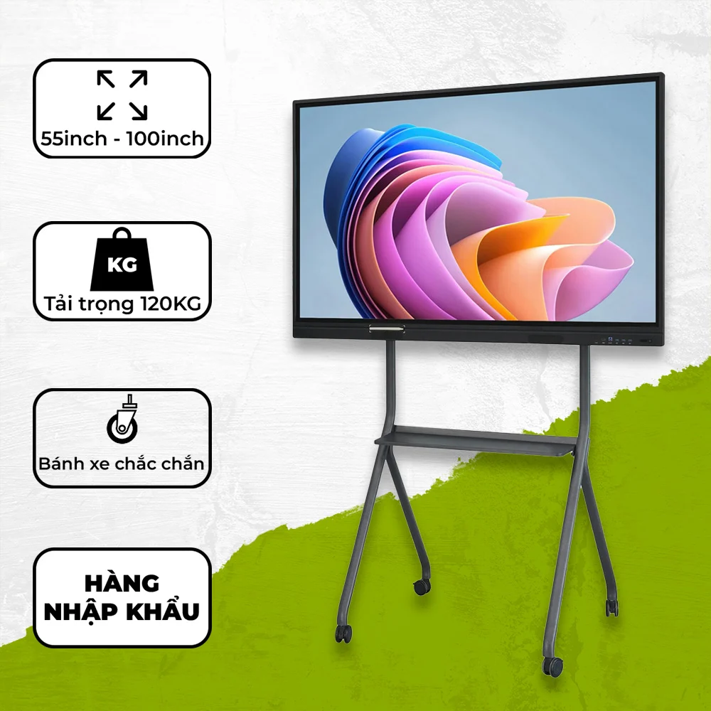 Giá treo Tivi Di Động TR43 55" - 100" Hàng Nhập Khẩu