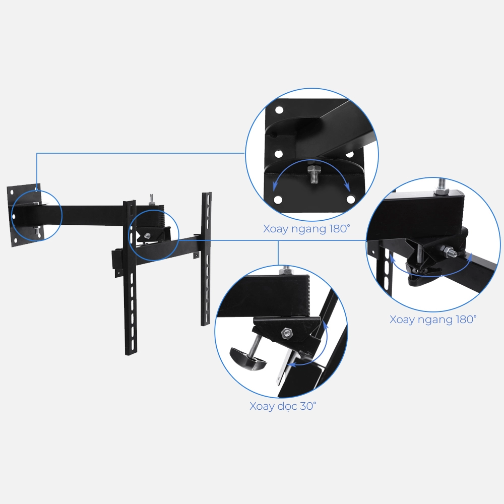 Giá treo Tivi Góc Xoay 26 inch - 75 inch